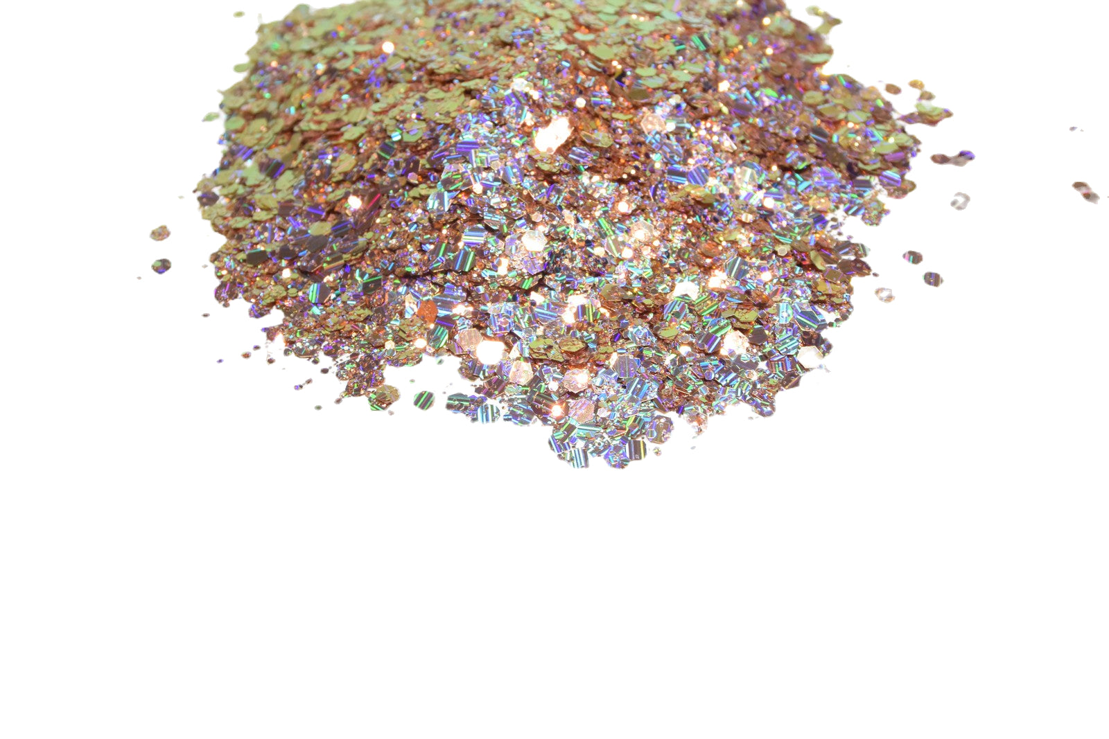 Copper Fox gold holographic chunky mix glitter