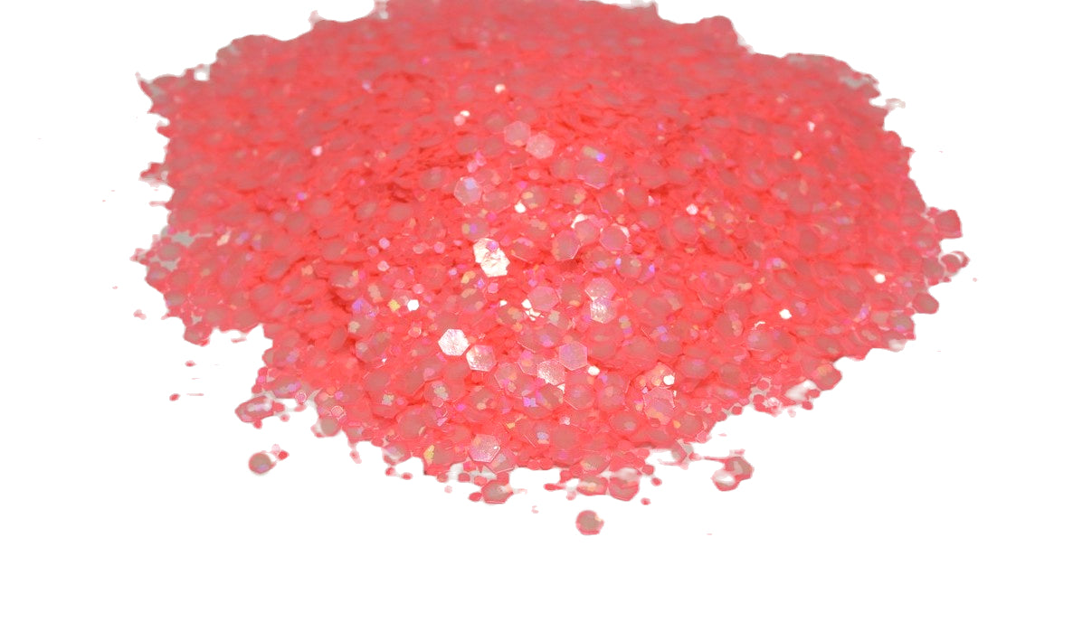 Pink Malibu glitter