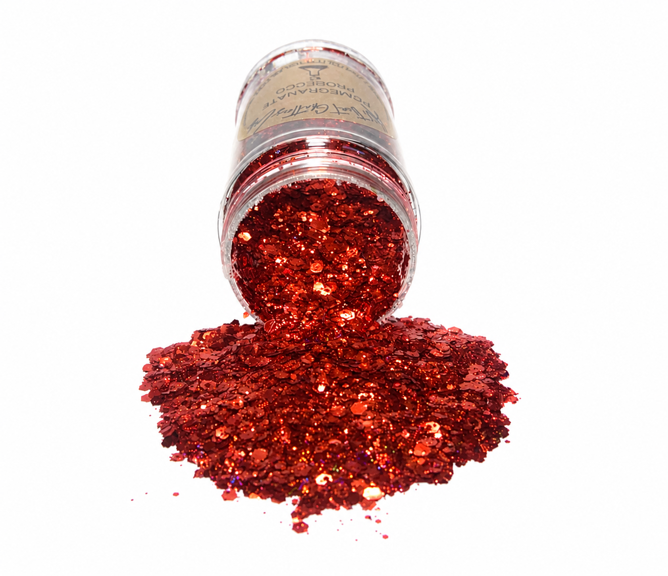 Pomegranate Prosecco glitter
