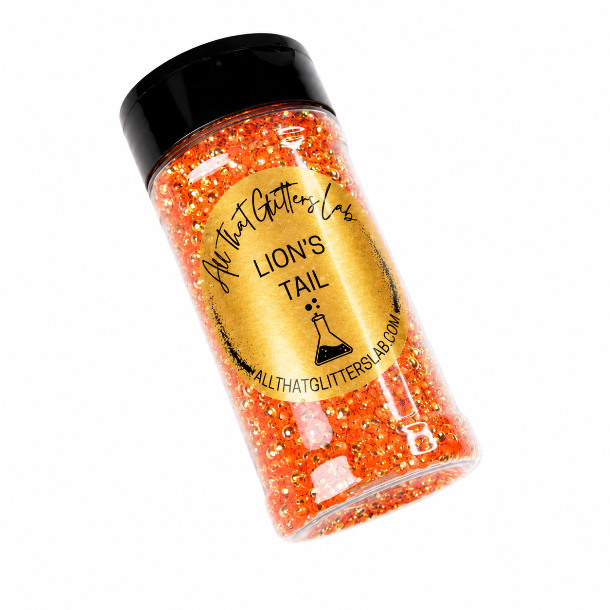 Lion's Tail orange neon chunky mix glitter
