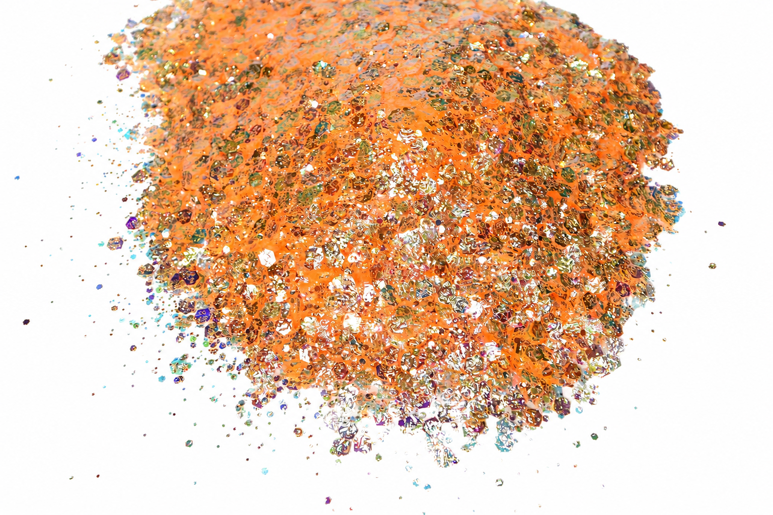 Aperol Affair orange iridescent chunky mix glitter