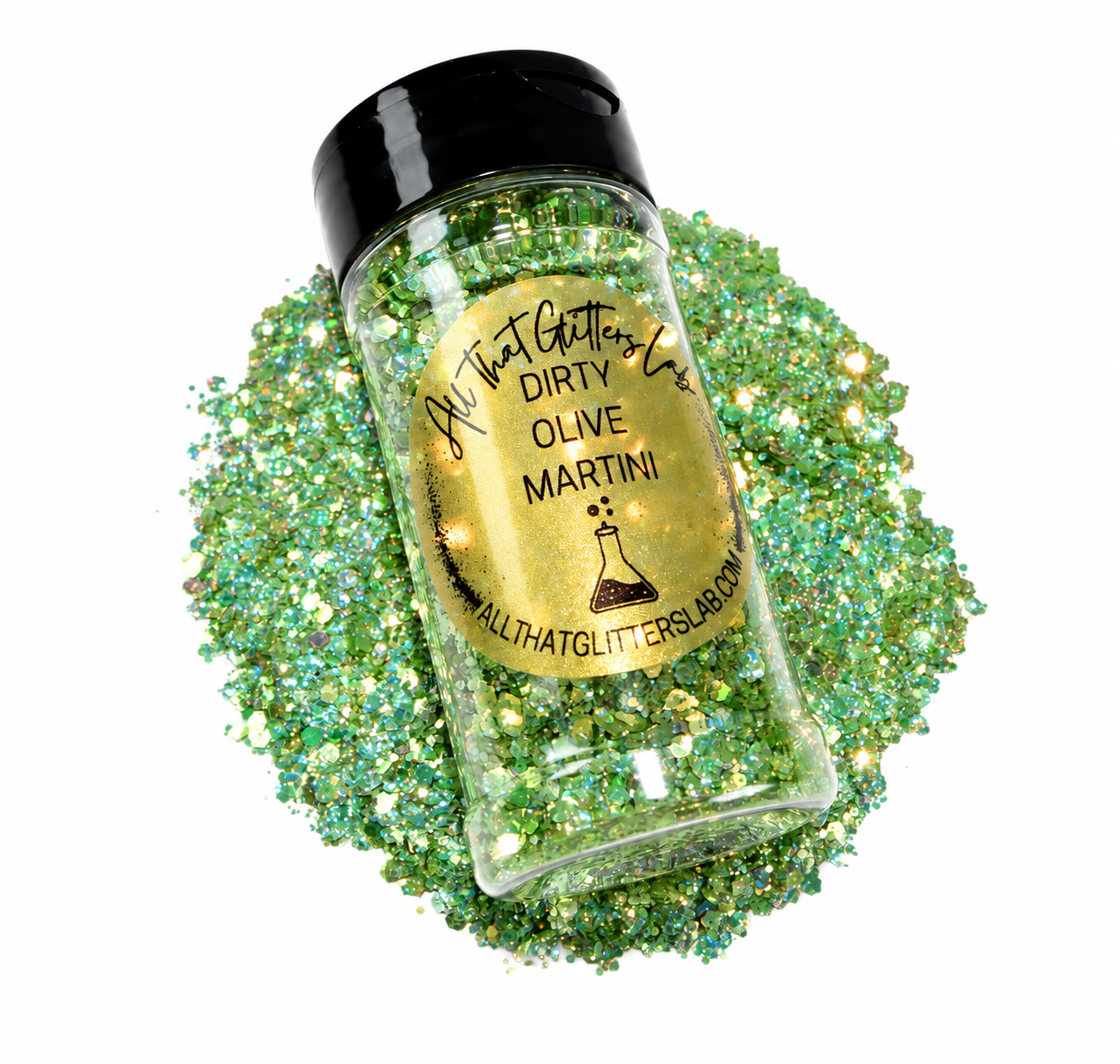 Dirty Olive Martini glitter