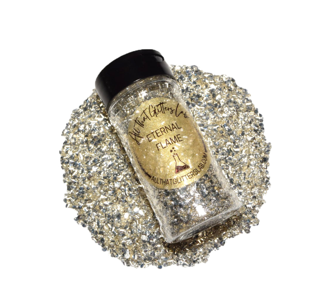 Eternal Flame brown metallic chunky mix glitter
