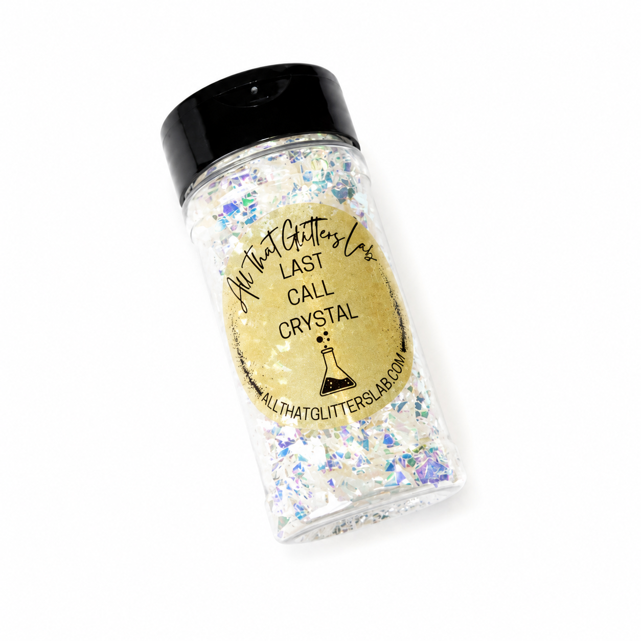Last Call Crystal white iridescent chunky mix glitter