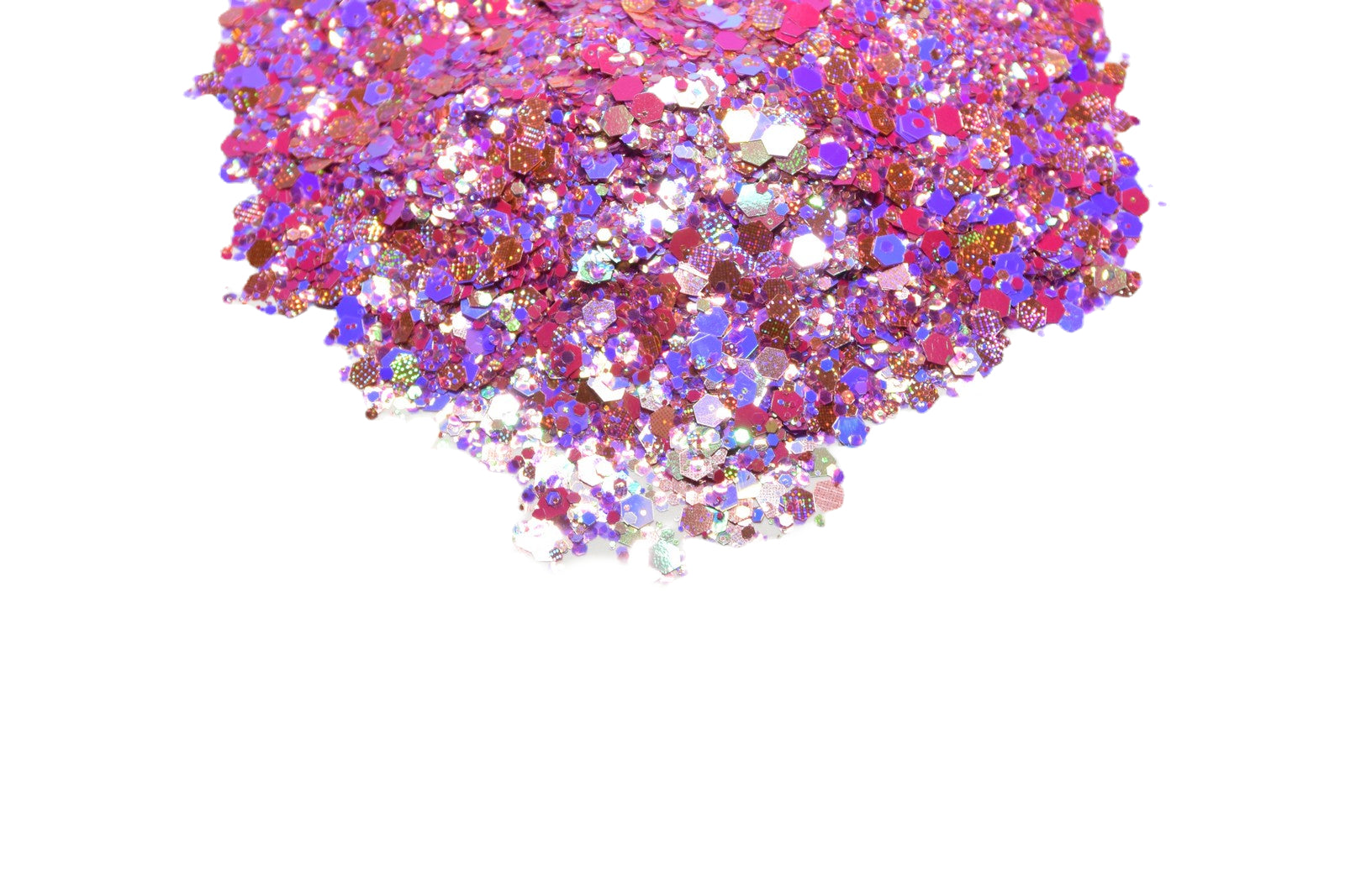 Rocksberry pink holographic chunky mix glitter