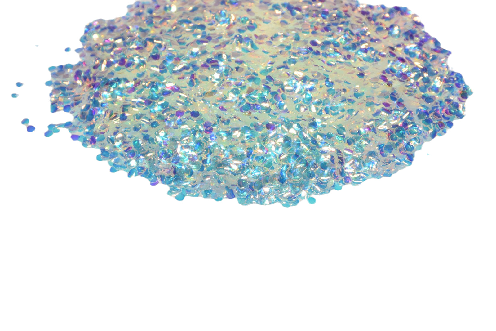 White Cake Martini white iridescent chunky mix glitter