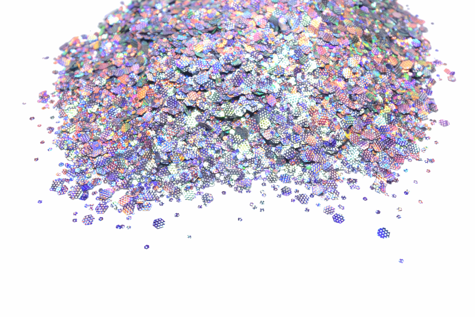 Hologram Highball silver holographic chunky mix glitter