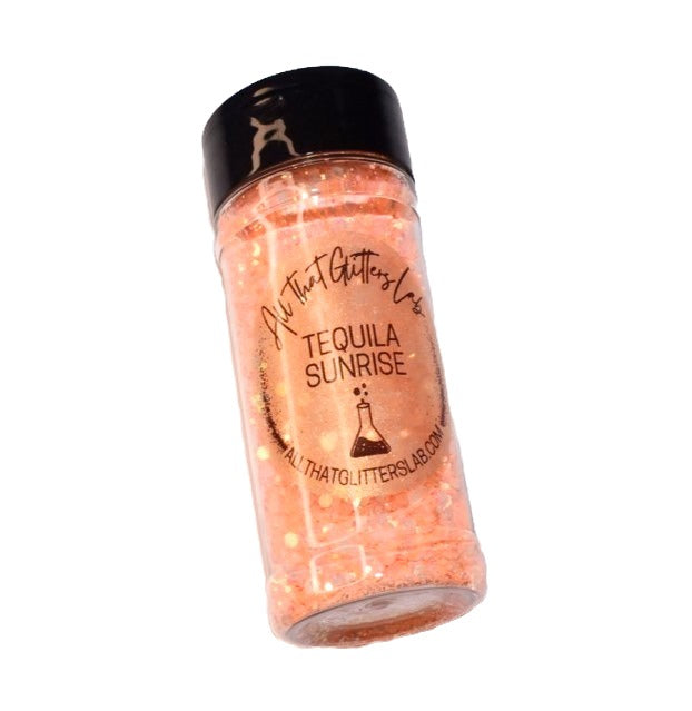 Tequila Sunrise orange chameleon chunky mix glitter