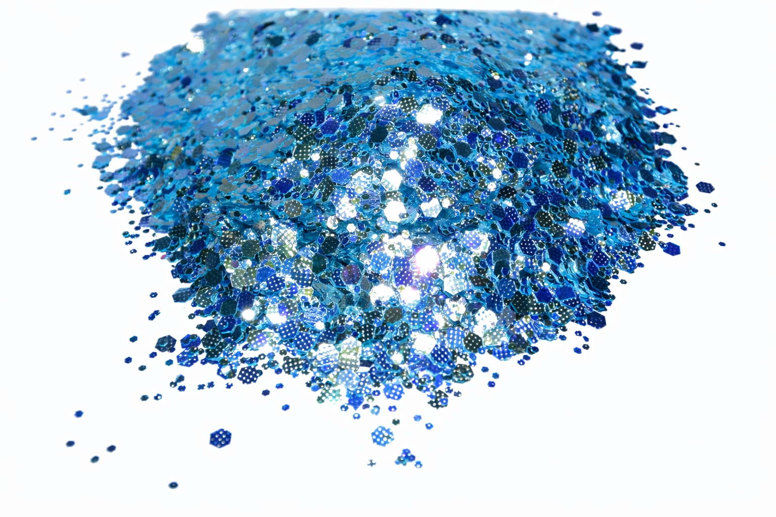 Tidal Crush blue iridescent chunky mix glitter