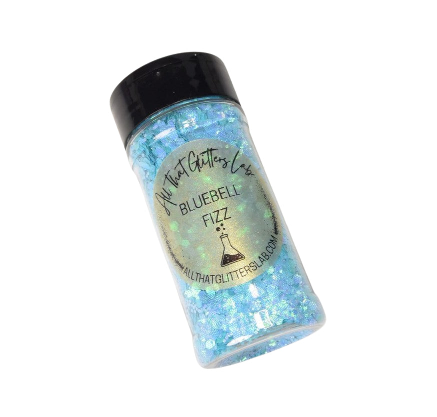 Bluebell Fizz blue chameleon chunky mix glitter
