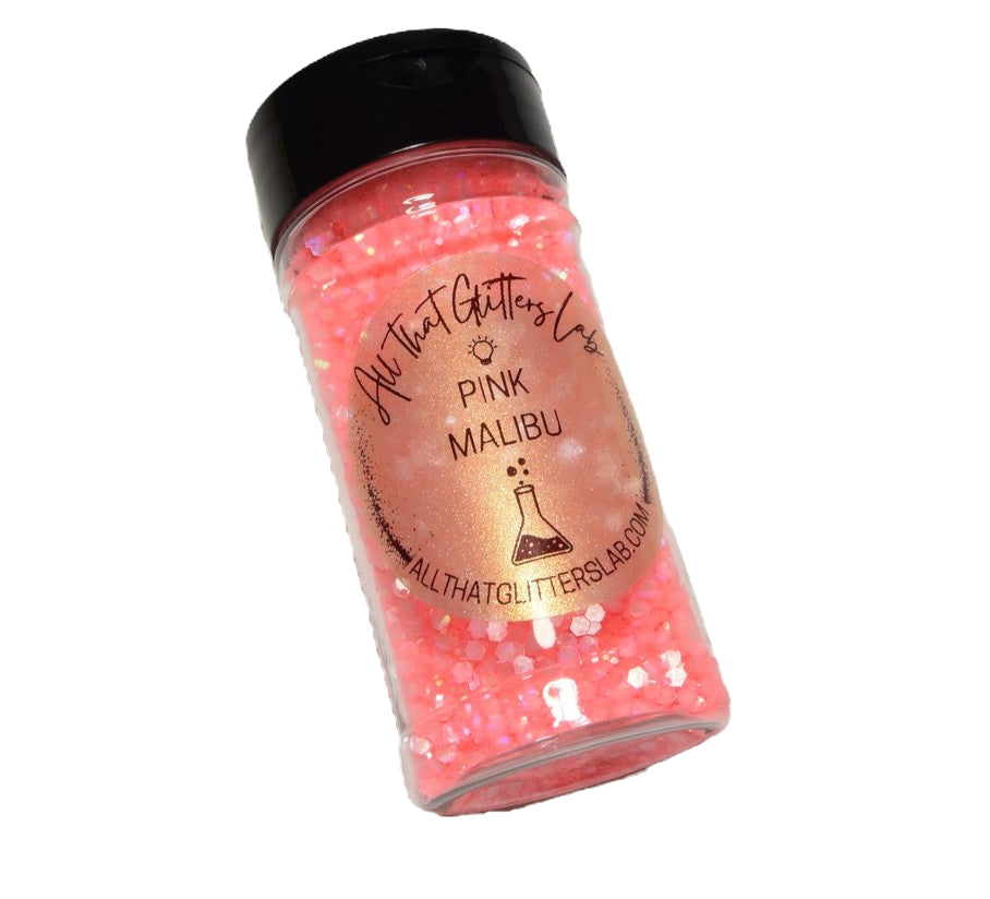 Pink Malibu glitter