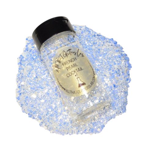 French Pearl Cocktail white chameleon chunky mix glitter