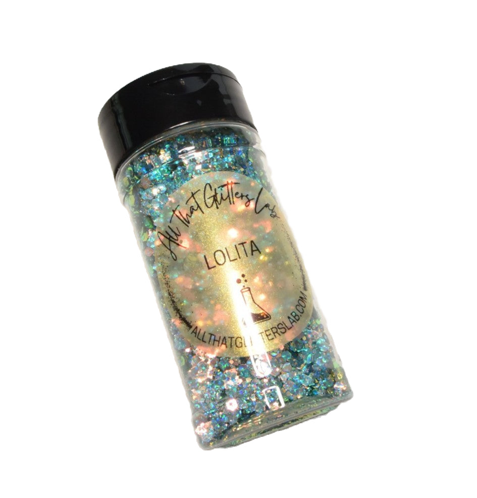 Lolita blue holographic chunky mix glitter