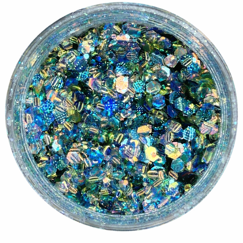 Teal Me More chunky mix glitter