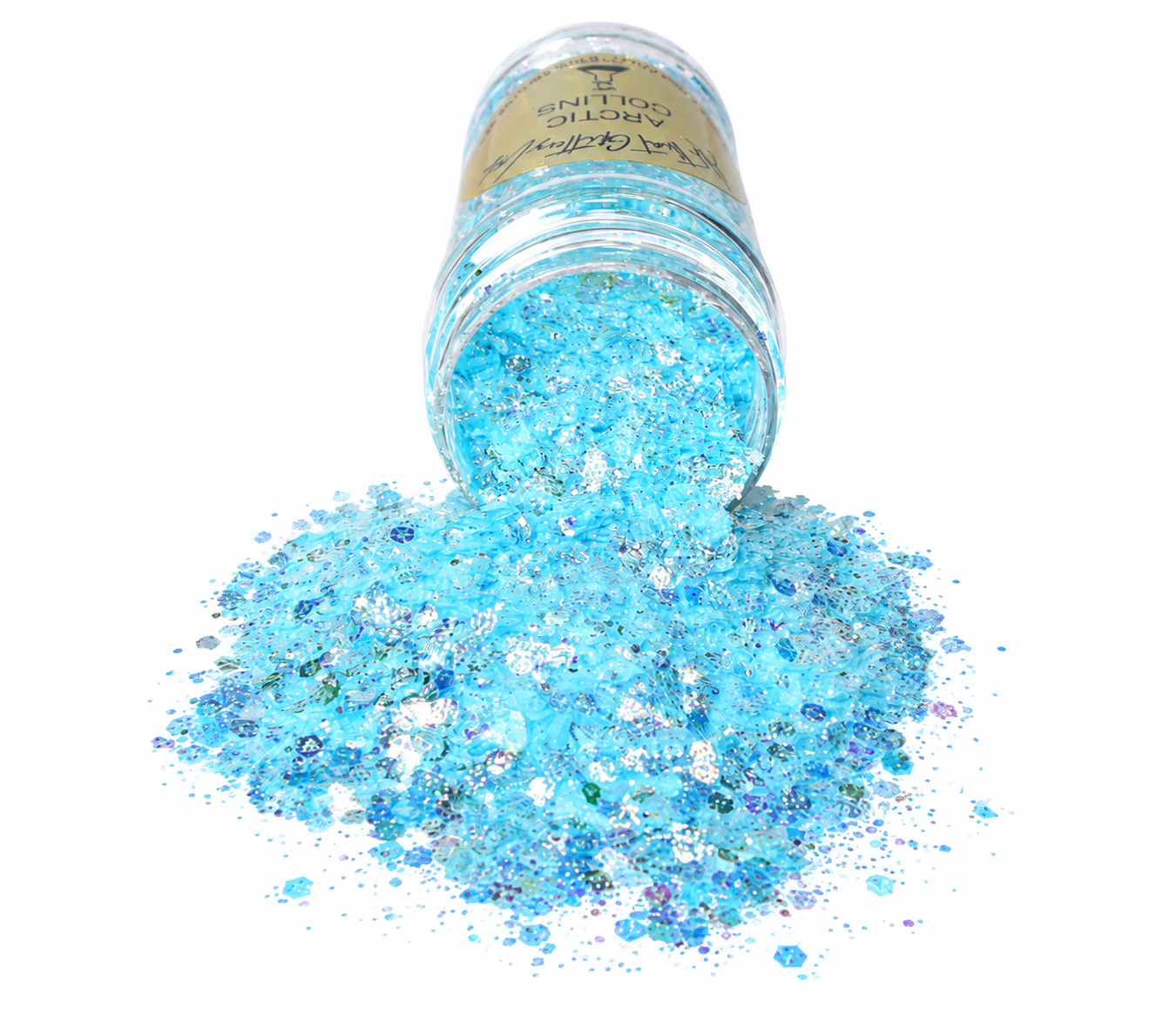 Arctic Collins blue iridescent chunky mix glitter