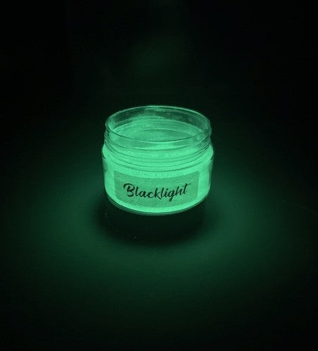 Blacklight glow in the dark pigment & mica glitter