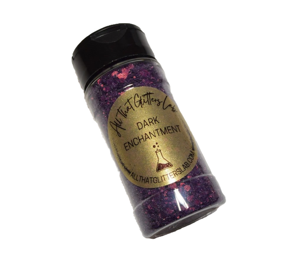 Dark Enchantment purple textured chunky mix glitter