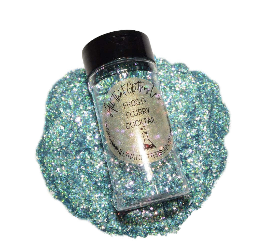 Frosty Flurry Cocktail silver holographic glitter