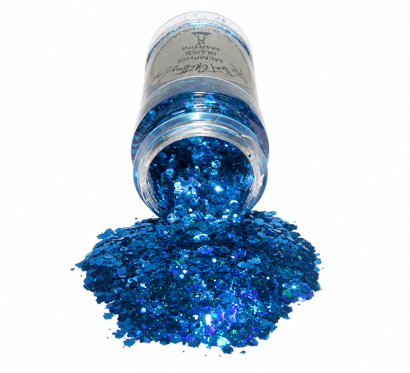 Memphis Blues Martini glitter