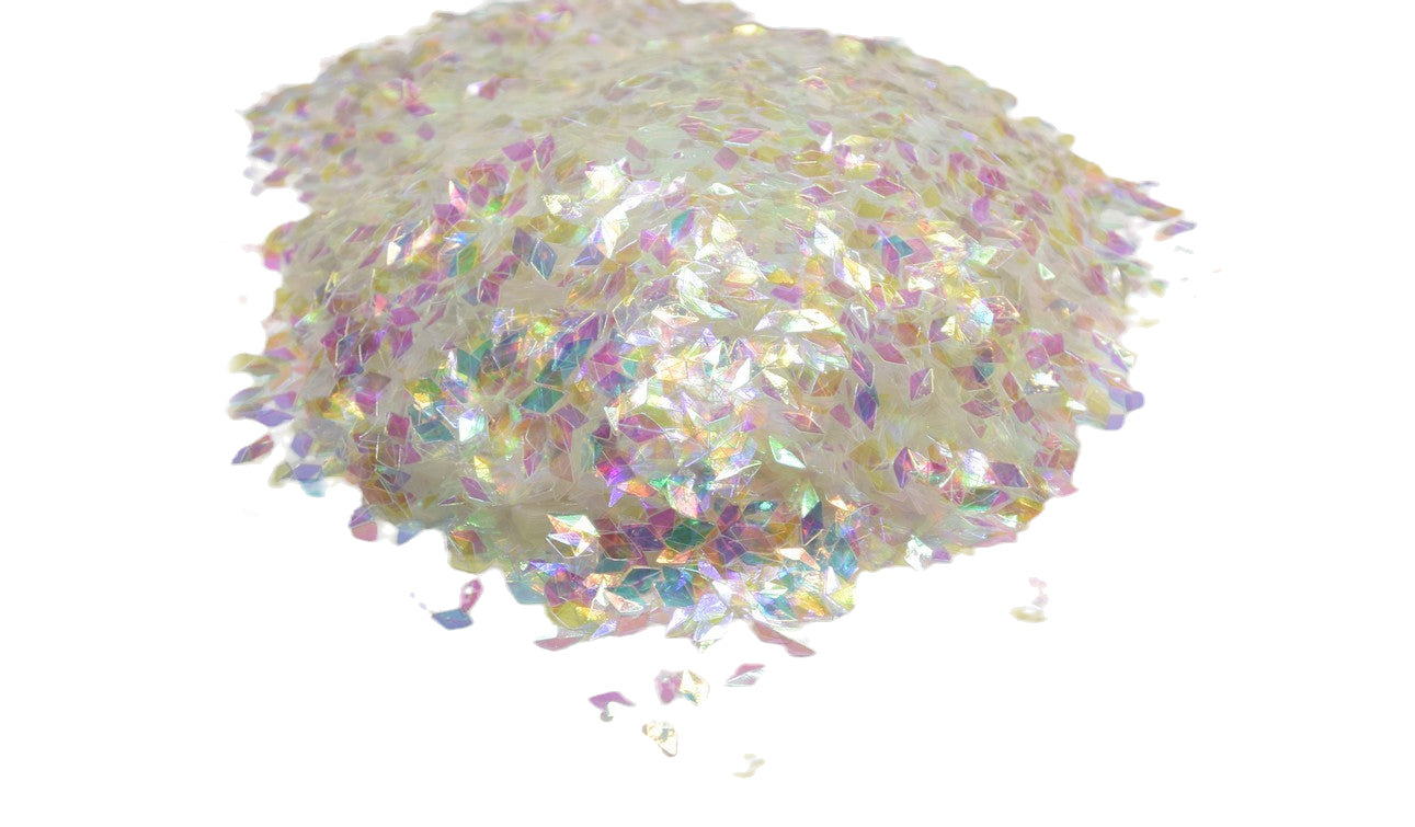 Dragon's Milk white iridescent scales glitter