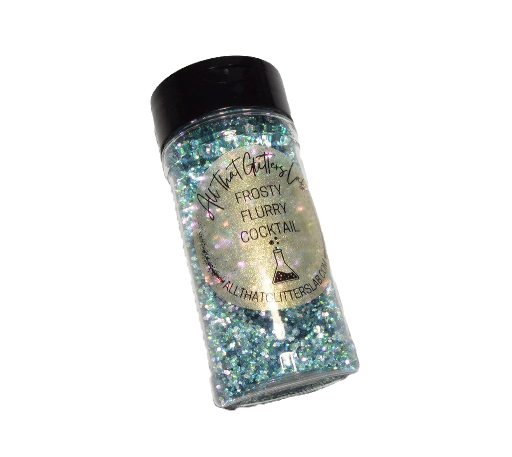 Frosty Flurry Cocktail silver holographic glitter
