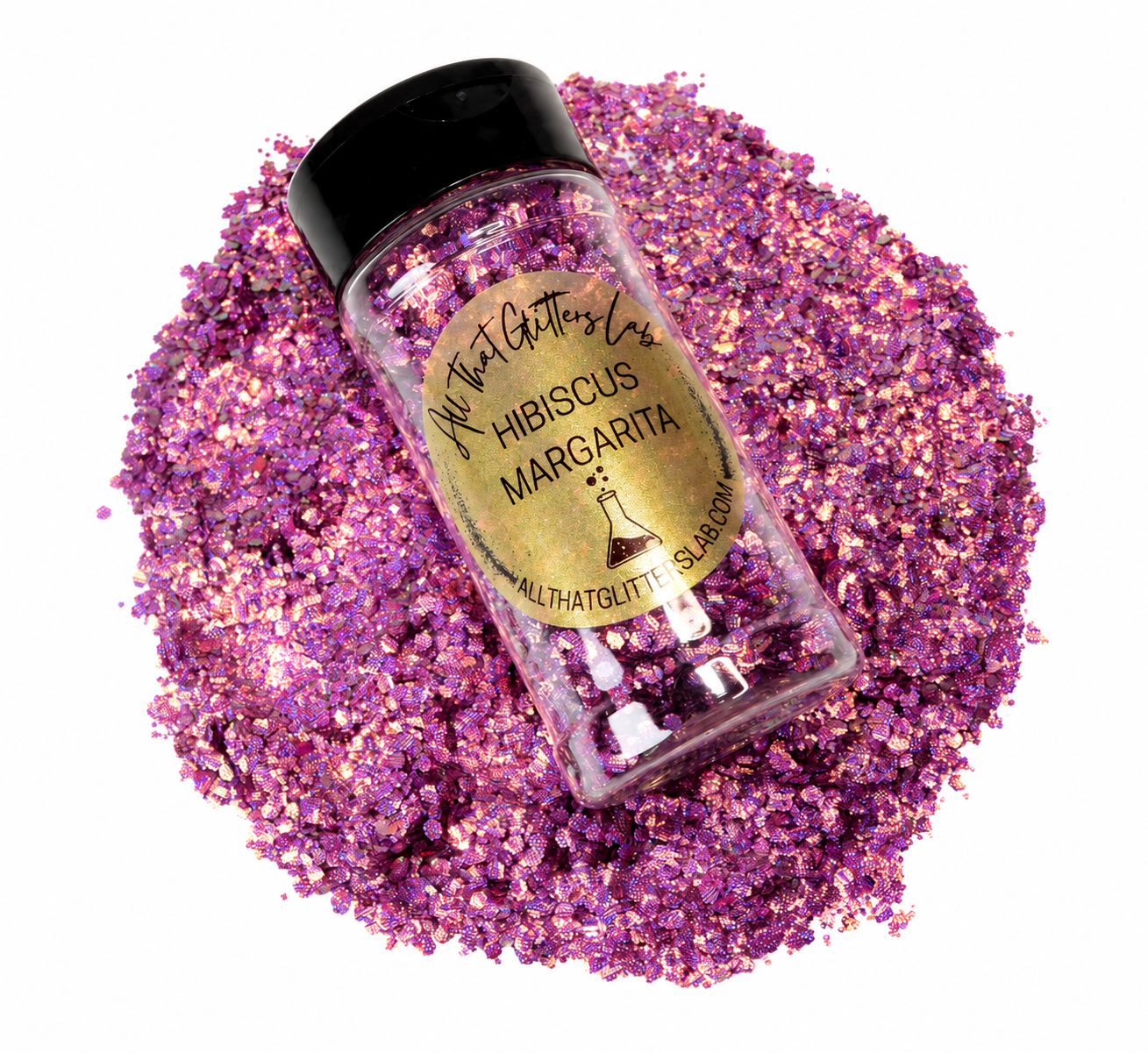 Hibiscus Margarita pink chameleon chunky mix glitter