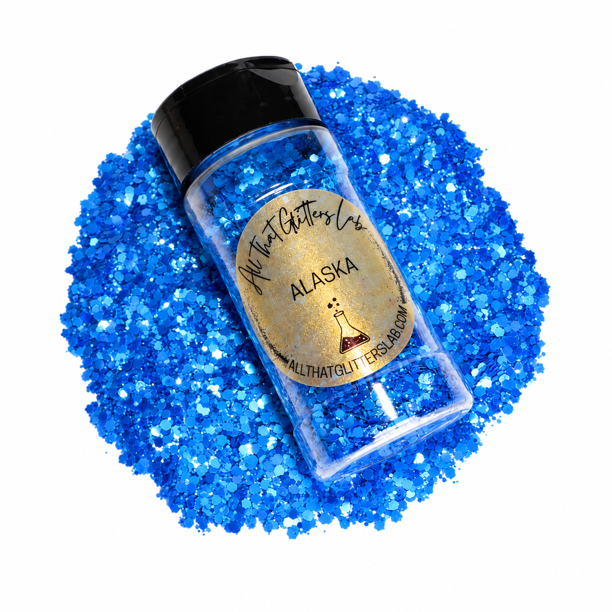 Alaska blue matte pearl chunky mix glitter