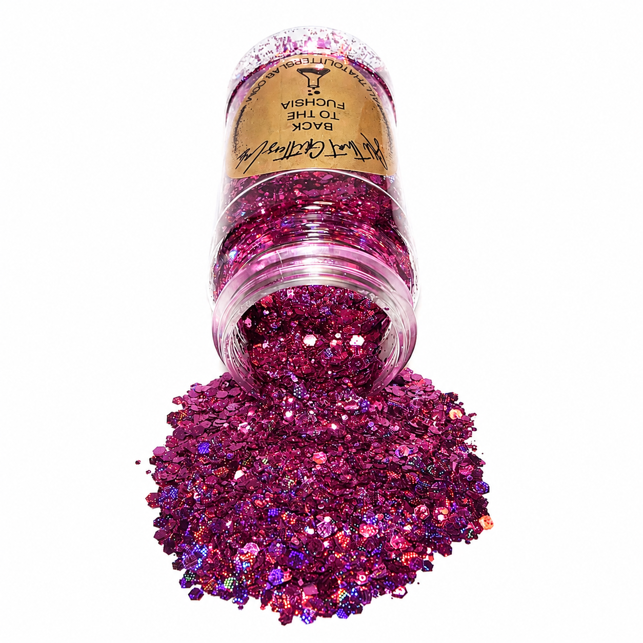 Back To The Fuchsia glitter