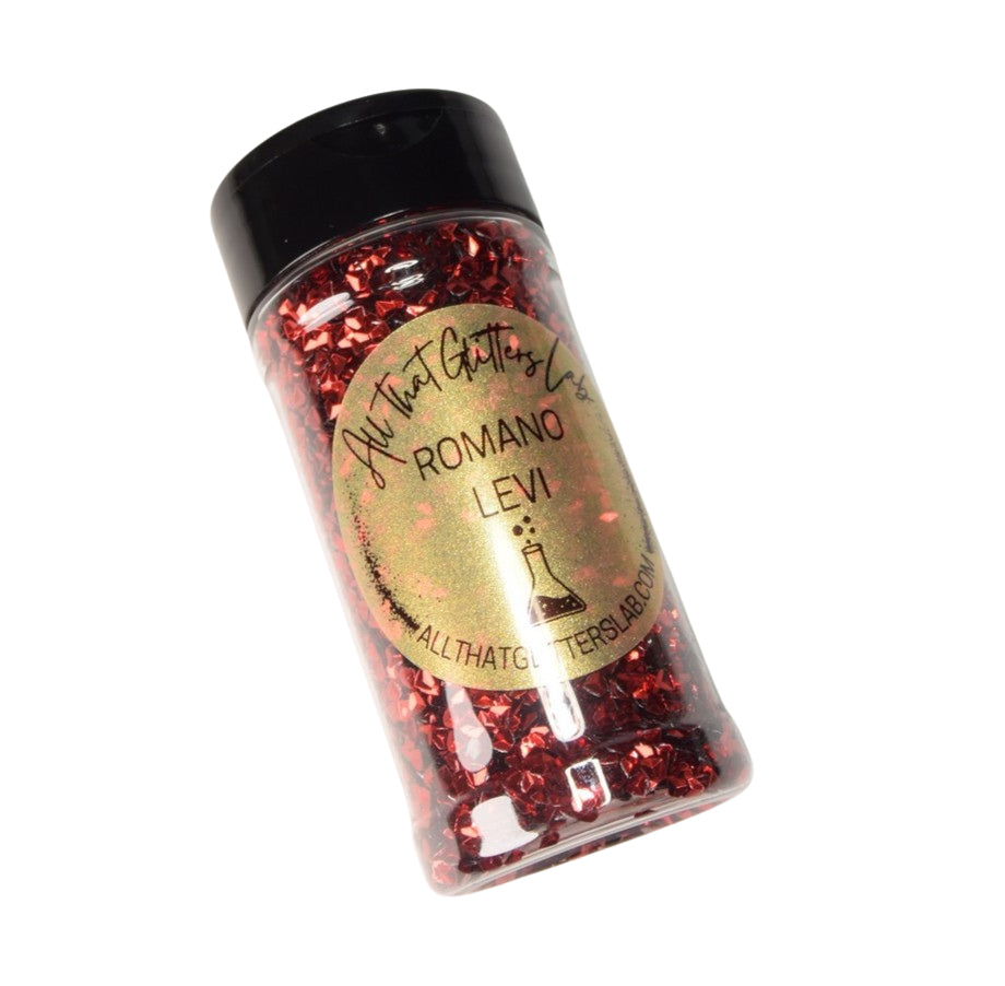 Romano Levi red diamond glitter