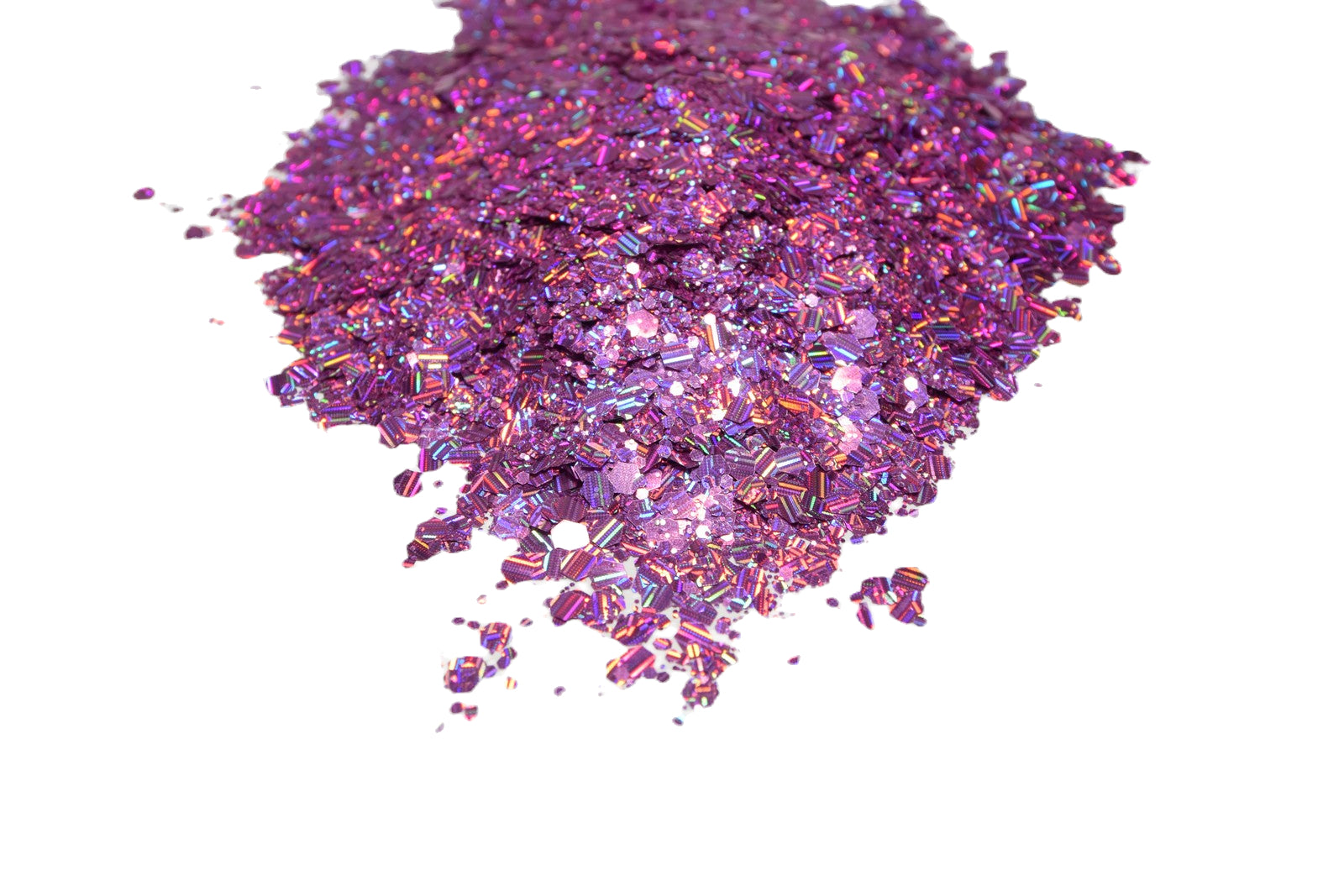 Flora Bora Bora pink holographic chunky mix glitter