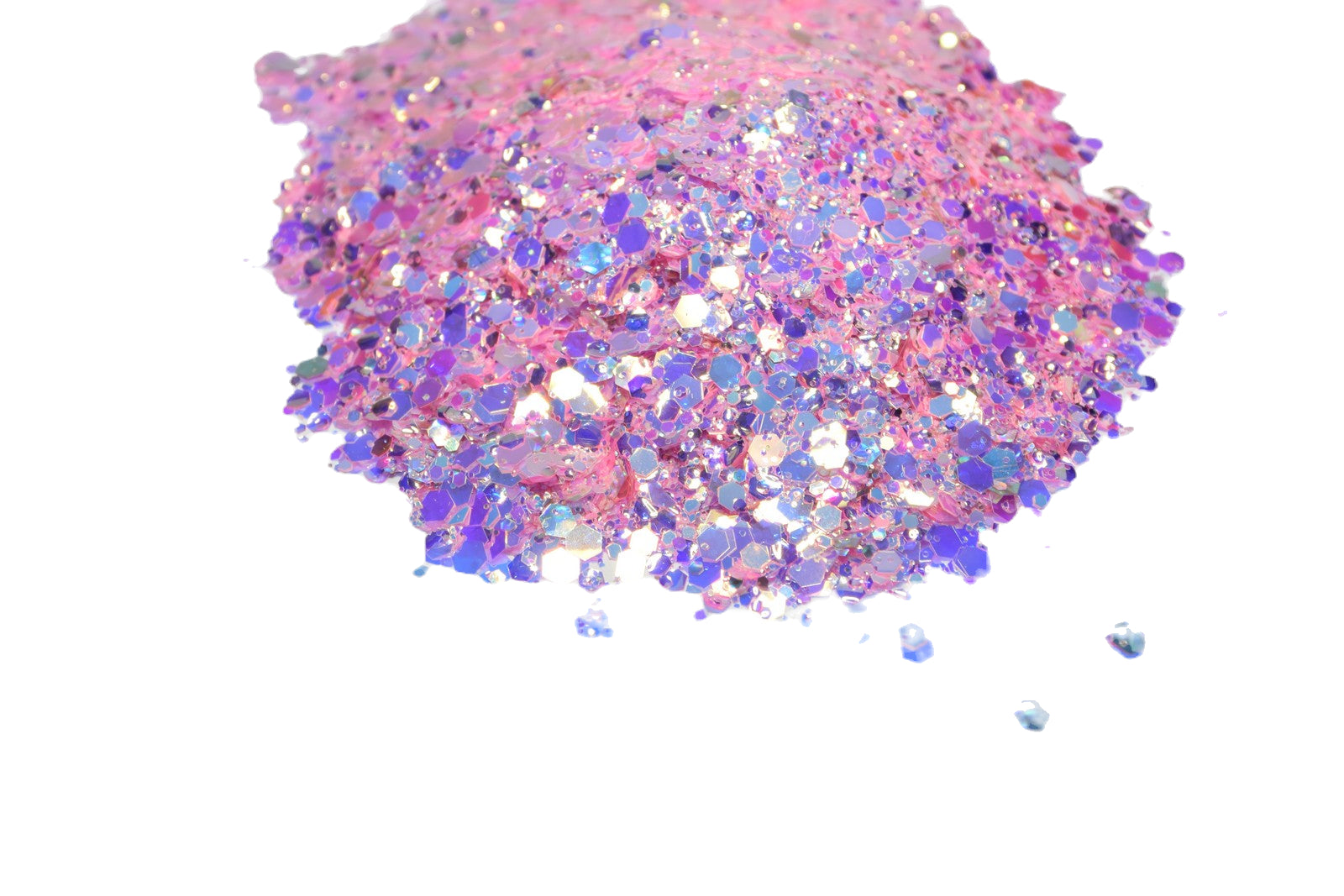 Starburst Pucker yellow glow in the dark chunky mix glitter