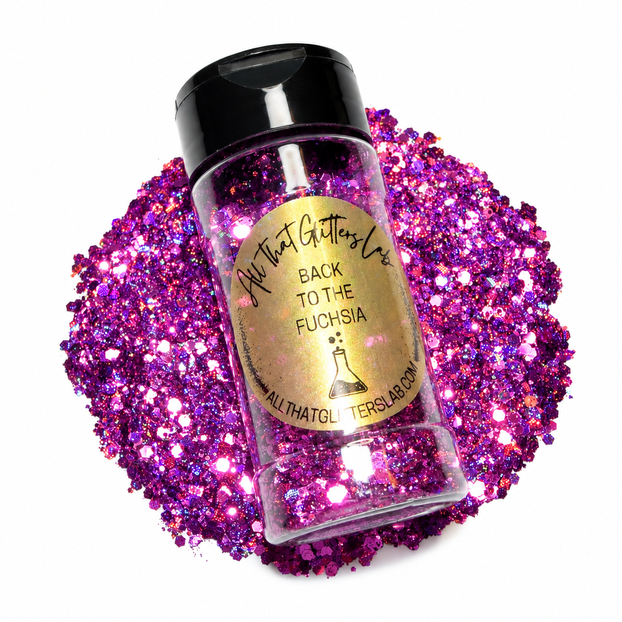 Back To The Fuchsia glitter
