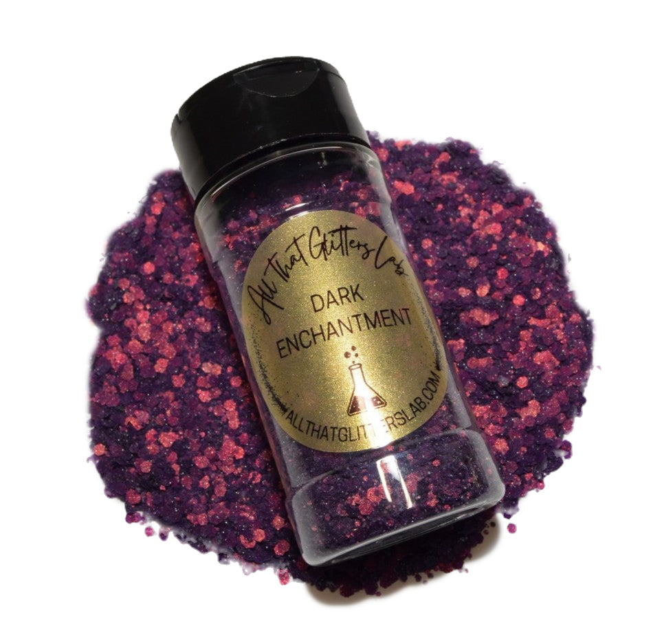 Dark Enchantment purple textured chunky mix glitter