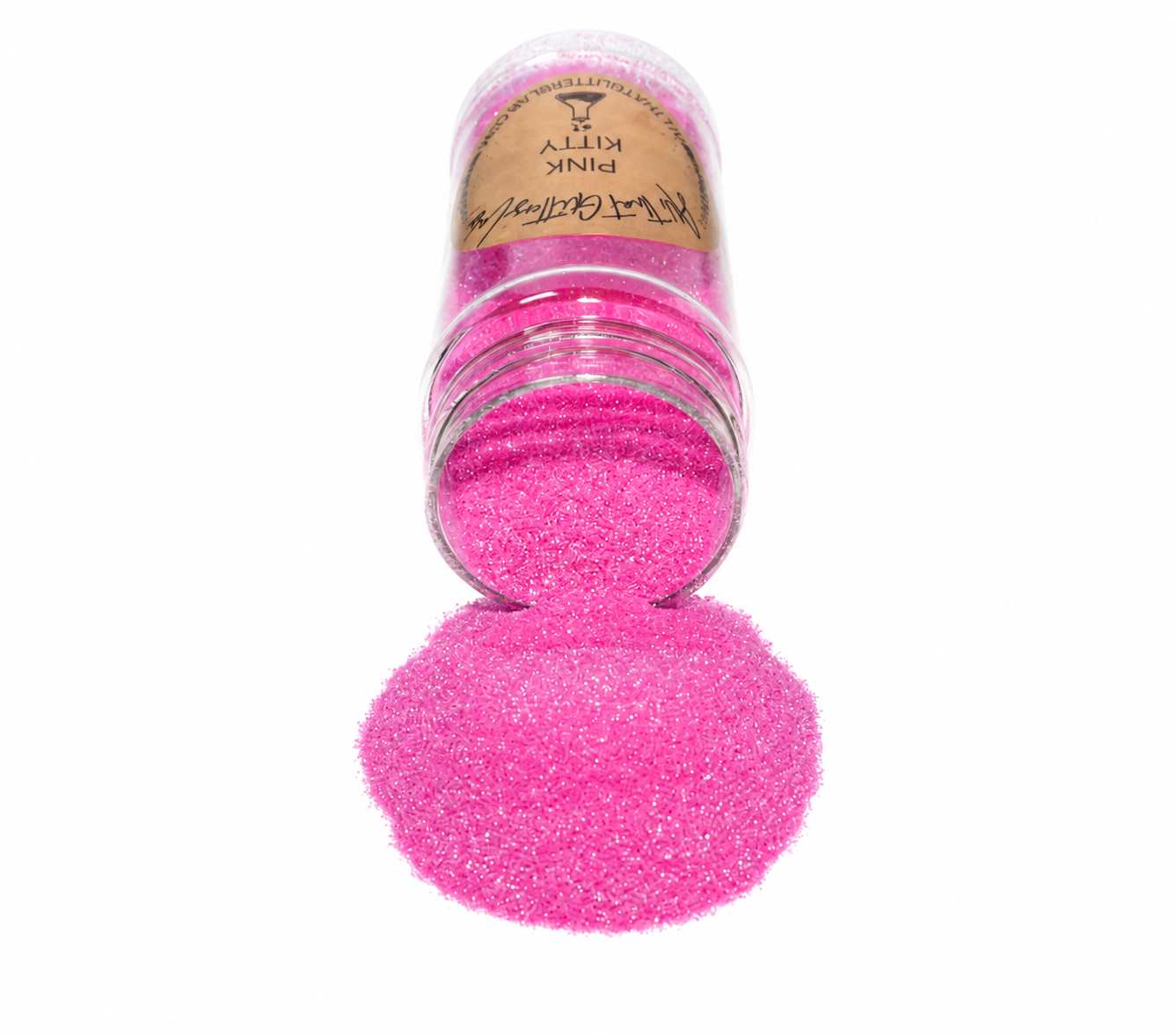 Pink Kitty glitter