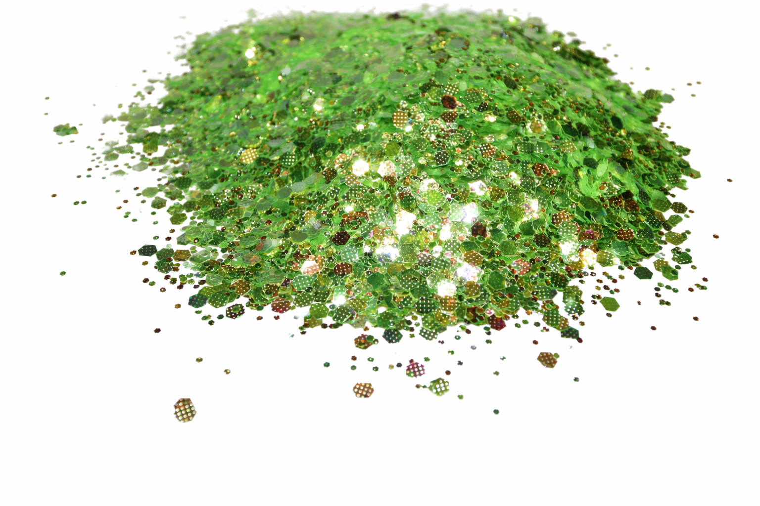 Envy & Ivy green iridescent chunky mix glitter