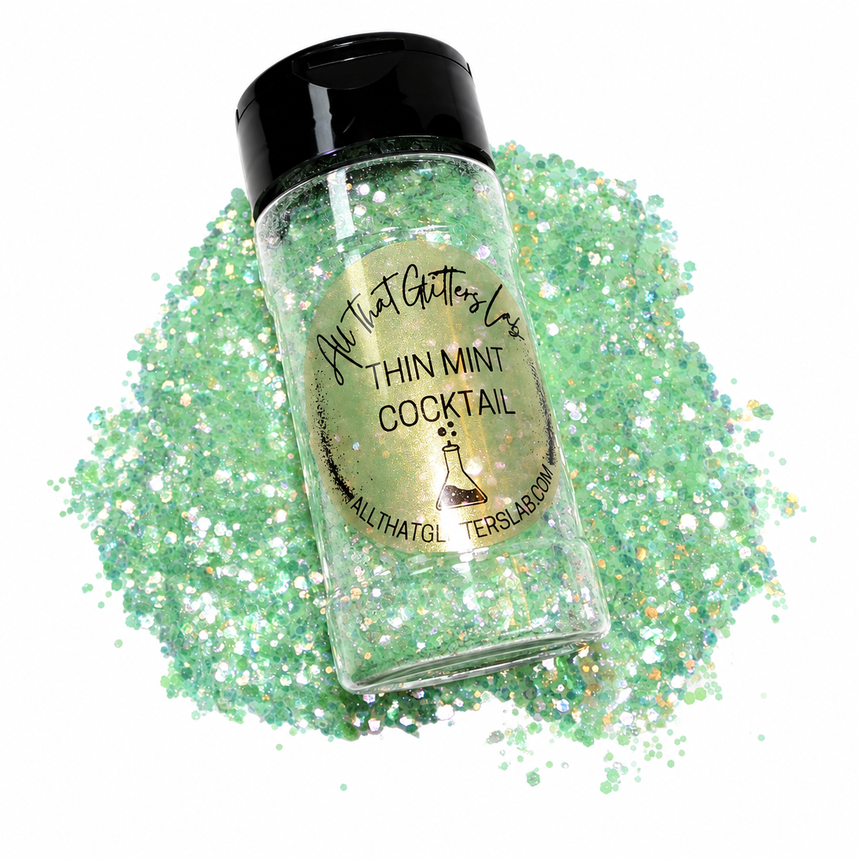 Thin Mint Cocktail glitter