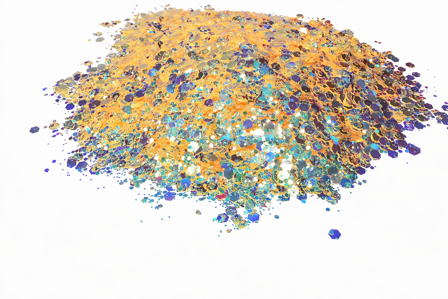 Sunlit Sugar yellow iridescent chunky mix glitter