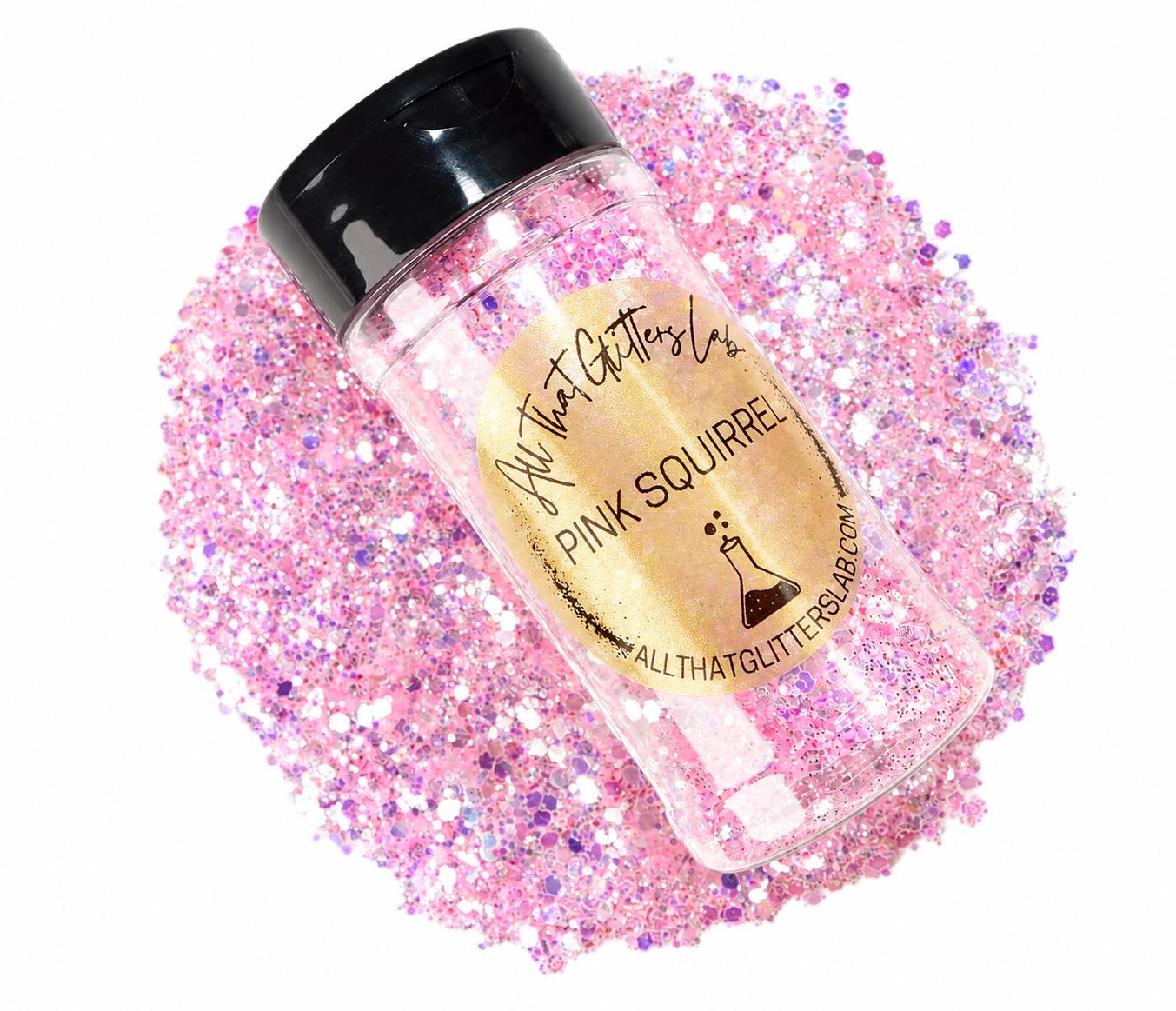 Pink Squirrel glitter