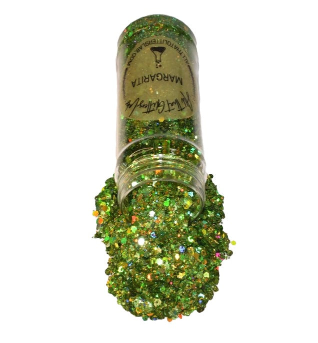 Margarita green holographic chunky mix glitter