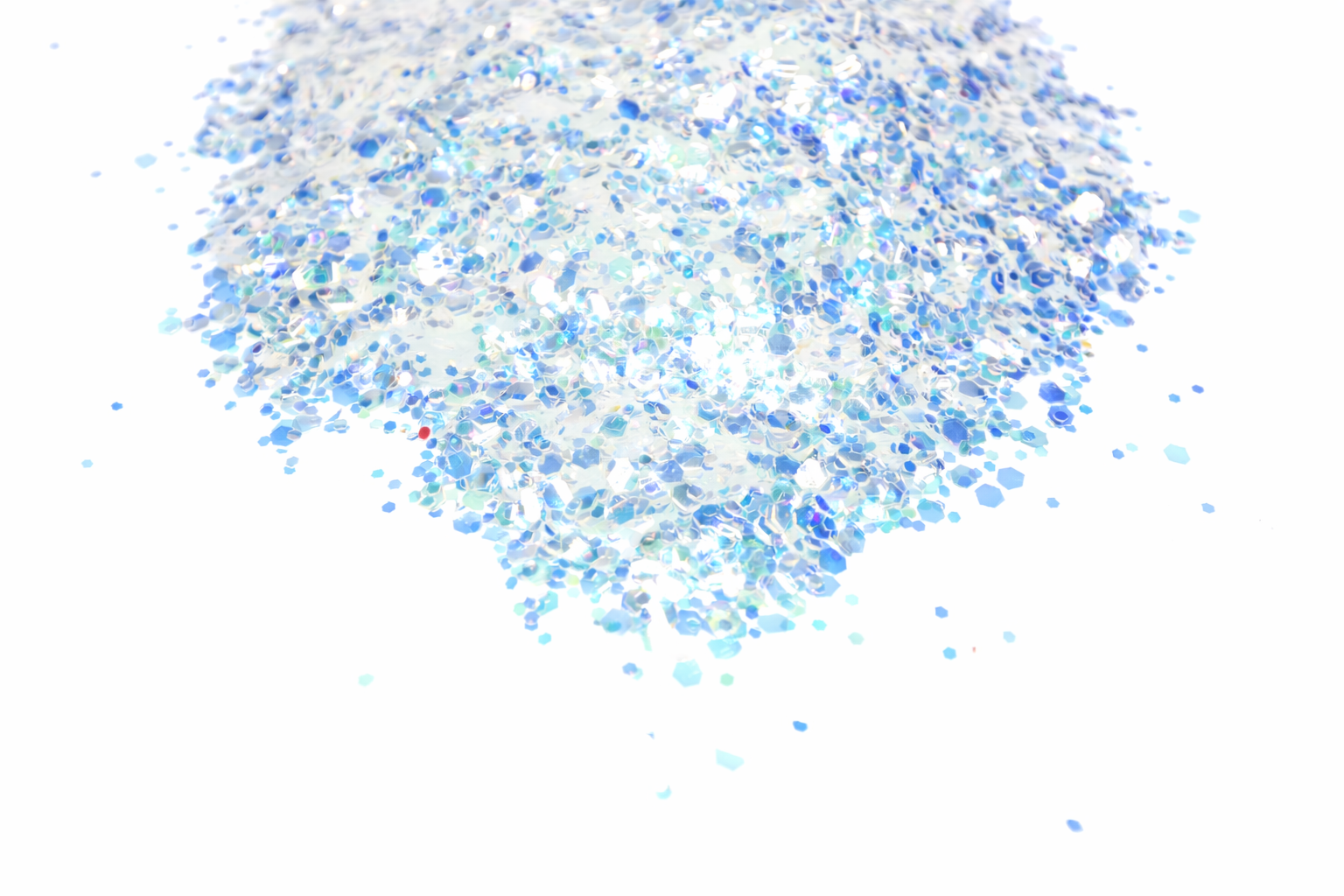 Cloud Nine Colada white iridescent chunky mix glitter