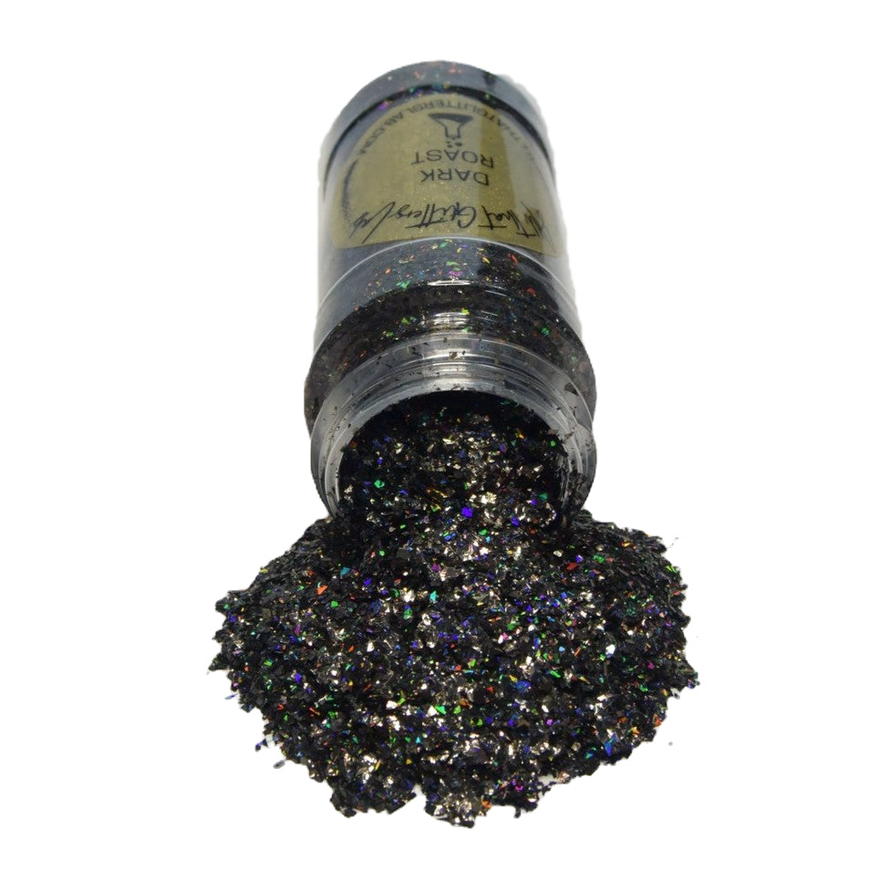 Dark Roast black holographic chunky mix glitter