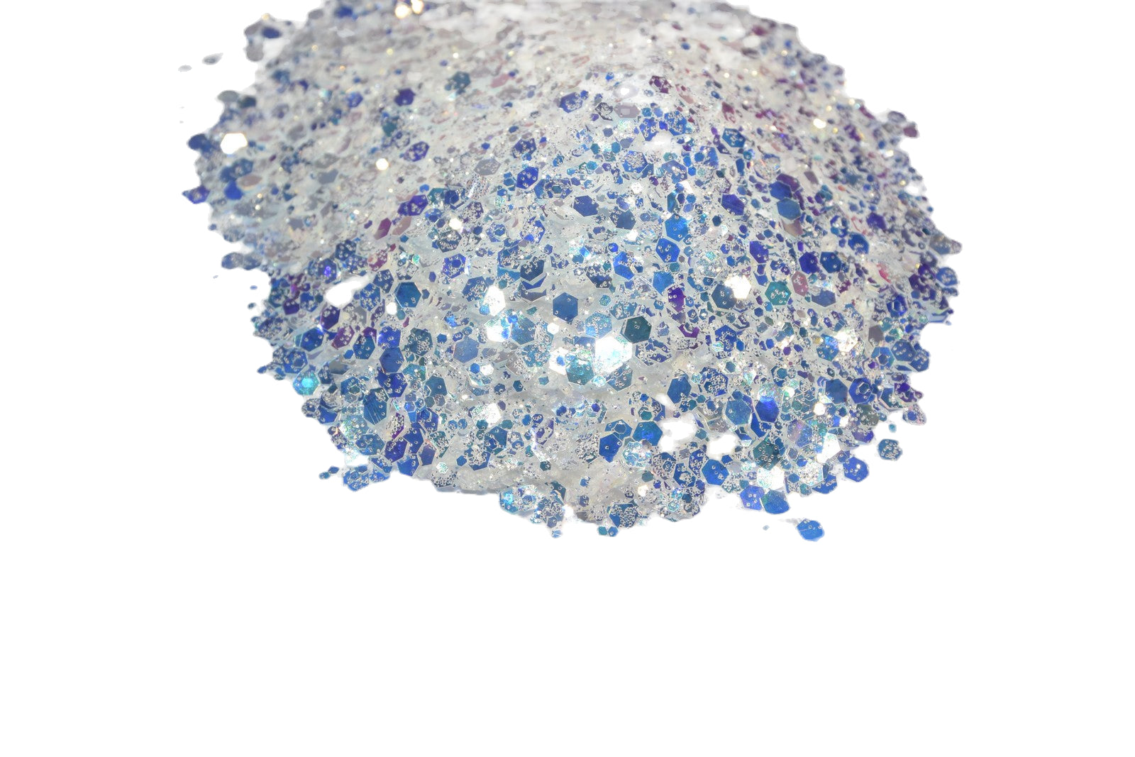 Coconut Martini(On The Rocks) white iridescent chunky mix glitter