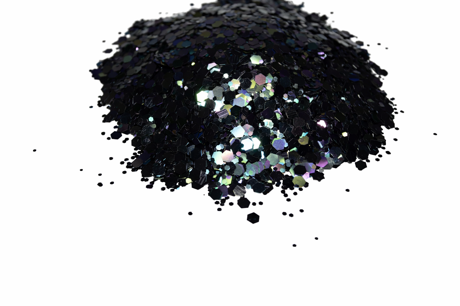Oil Slick Cocktail black glitter