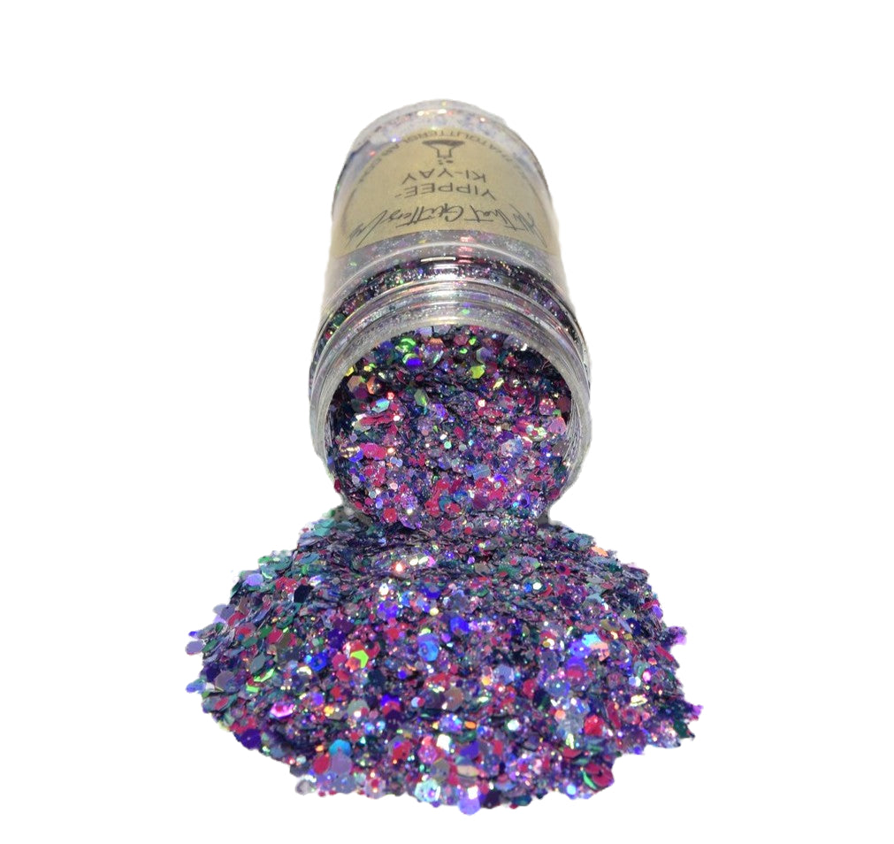 Yippee-Ki-Yay pink holographic chunky mix glitter