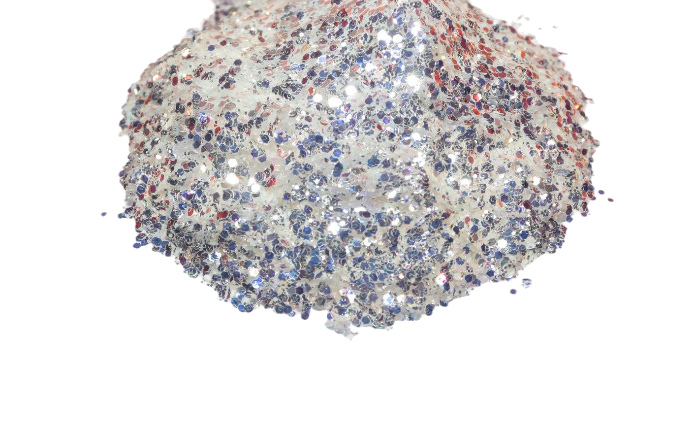 White Wine Spritzer white iridescent chunky mix glitter