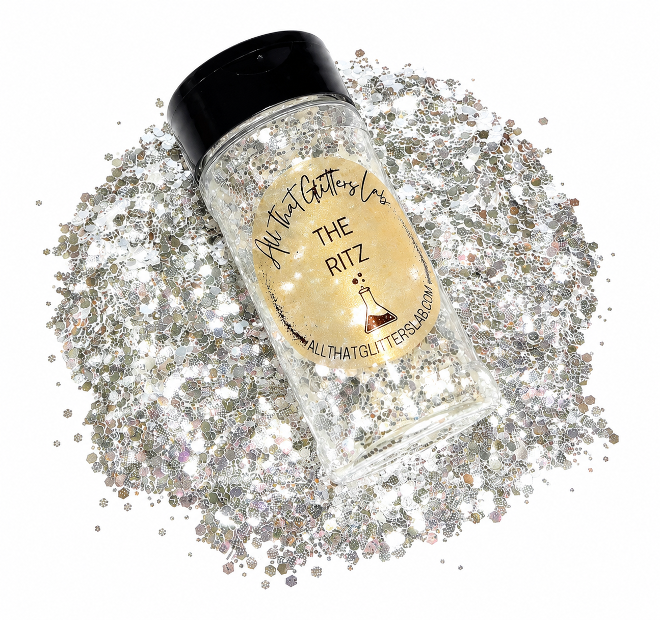 The Ritz white high flash chunky mix glitter