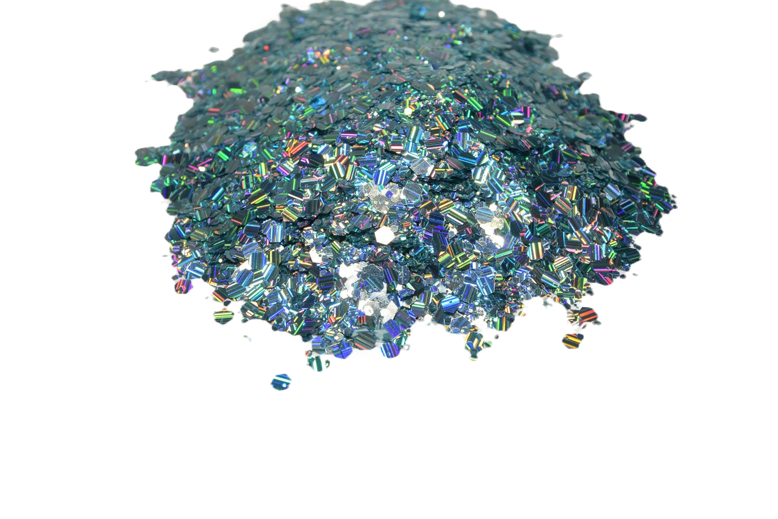 Le Dirty Bleu blue holographic chunky mix glitter