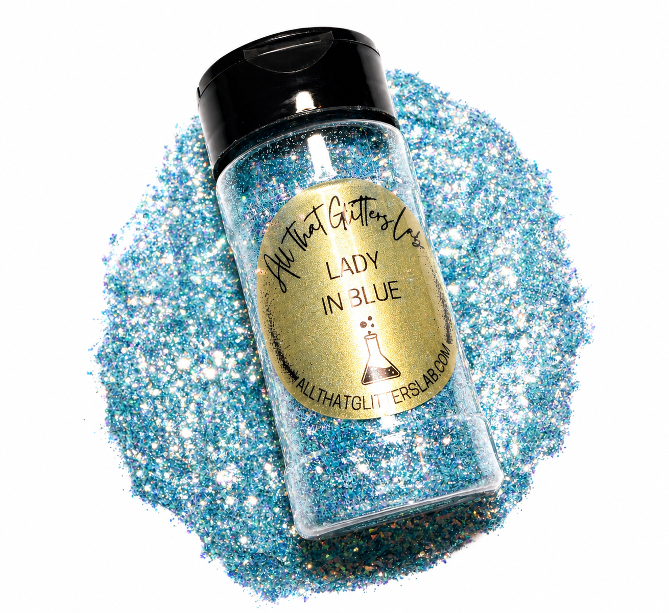 Lady In Blue glitter