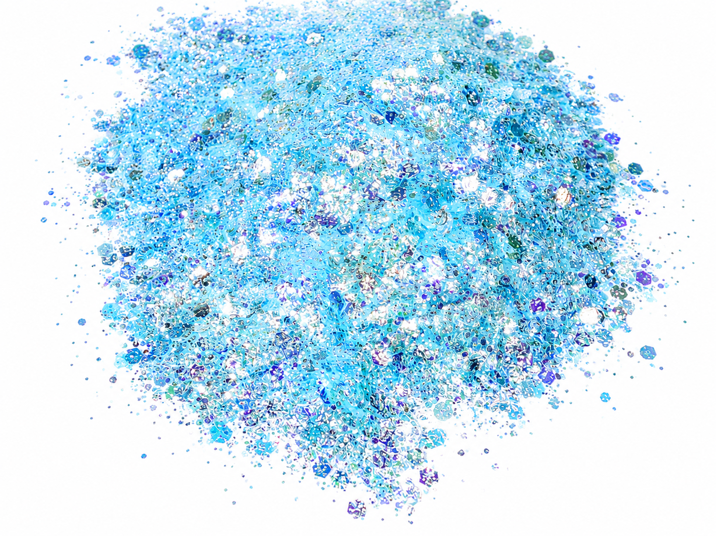 Arctic Collins blue iridescent chunky mix glitter