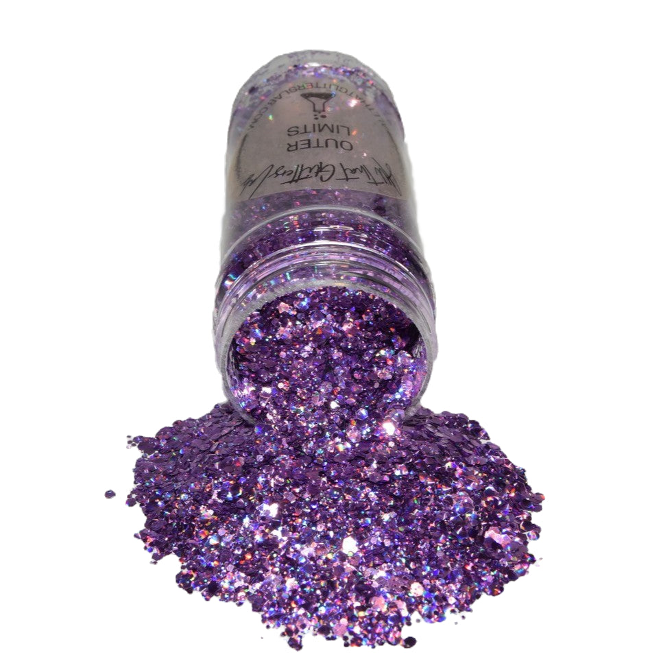 Outer Limits purple holographic chunky mix glitter